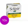 Schesir Hond Blik Gelei 150 g - Hondenvoer - 10 x Kipfilet&Ham
