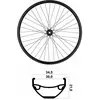 Mvtek Roue Arrière De Vtt 29´´ Tubeless