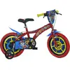 Dino Paw Patrol - Kinderfiets 14 Inch - van 3-5 Jaar - met Zijwieltjes - Jongensfiets Rood
