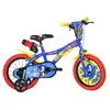 DINOBIKES Velo Enfant 14" SONIC - 4 à 6 Ans - Bleu