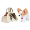 SEVI Chien en peluche dans son sac
