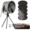 YZMRBDQC Hotte de cuisinière portable, ventilateur d'extraction de cuisine portable, hotte de cuisinière de bureau, avec supports et 5