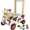 I'm Toy Loopwagen Koe Bruin