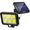 ENSOLEILLE Lampe Solaire Extérieur Puissante avec Détecteur de Mouvement 120 led Étanche Blanc Éclairage Lumières Solaires pour Jardin Terrasse Patio Porte
