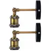 ENSOLEILLE Lot de 2 Rétro Lampe Applique Murale Style Industriel Antique Luminaire Réglable Éclairage Vintage Edison Lampe Douille E27 pour pour Maison Bar