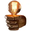 ENSOLEILLE Applique murale Main gauche Poing retro style de decoration de Loft industriel antique Creative Lampe pour Restaurant Bar Café Résine Chambre