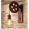 Ensoleille - Applique Murale Industrielle Poulie Vintage Lampe de Mur ...