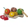 Dinette Assortiment de fruits à découper Plan Toys en bois