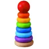 Plan Toys Pyramide en bois anneaux à empiler