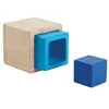Cubes en Bois sensoriels 'Volumes imbriqués' PlanToys - Jouet en PT537...