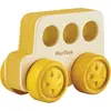 Plan Toys Mon petit bus en bois d'hévéa jaune