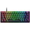 Razer Huntsman V3 Pro Mini   Clavier optique analogique e-sport au format 60% (mode feu rapide, touche Snap Tap, touches multi-usages, forme compacte, touches PBT Doubleshot) Disposition DE, noir