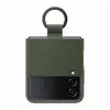 Samsung Silicone Cover avec Ring pour Galaxy Z Flip4 - Kaki