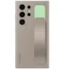 Samsung Coque en silicone avec sangle pr Galaxy S24Ultra-Taupe