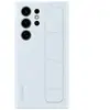 SAMSUNG Coque en silicone avec sangle pour Galaxy S24Ultra-Bleu