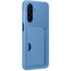 Coque avec porte-carte Bleu Arctique pour Samsung Galaxy A17 4G et 5G