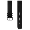 Bracelet en Cuir 20 mm pour montre connectée Samsung Noir
