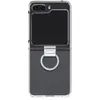 Coque avec anneau pour Samsung Z Flip 5 Transparent