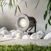 Lindby - Buitenspots - 1licht - metaal, glas, kunststof - H: 32.3 cm - GU10 - grijs