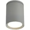 Lucande - plafondlamp - 1licht - aluminium, gehard glas - H: 14 cm - E27 - zilvergrijs
