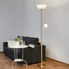 LINDBY Lampadaire 'Elaina' en métal pour salon & salle à manger