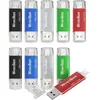 Lot de 10 clés USB C 16 Go USB C 2.0,2 en 1 Rapide,OTG Clé USB C 16 Go...