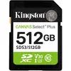 Kingston Cartes mémoire SD Canvas Select Plus 512Go SDXC Gen3 150MB/s ...