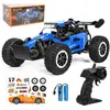 SUTEO 1:16 Voiture Ttélécommandée Tout Terrain,Rc Voiture Télécommandée Enfan,2Wd 20Km/H Voitures Radiocommandées Avec Lumière Led(Bleu)