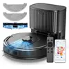 SUTEO Robot Aspirateur Laveur 5000Pa,Cleanova W11 Aspirateur Robot Avec Vidange Automatique Poussière,Navi ion Lidar Avec Cartographie