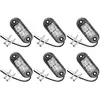 SHINING HOUSE Lot de 6 feux de position latéraux à LED pour voiture, remorque, camping-car, caravane, vélo, moteur