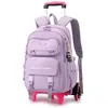 PZCC Cartable Roulette Fille Primaire Sac Dos de Grande Capacit pour E...