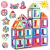 DARMOWADE 50 Pièces Blocs de Construction Magnétiques Enfants Educatif Jeux Cadeau de Anniversaire pour Garçons Filles à Partir de 3 Ans+