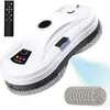 DARMOWADE Robot Nettoyeur de Vitres 5600Pa - Fonction de Pulvérisation d'eau - 3 Modes, Télécommande et 10 Chiffons de Nettoyage