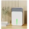 RICEEL Deshumidificateur d air 1500ml,Déshumidificateur Electrique,Arrêt Automatique et Lumière LED Colorée,12H Timer,  2 Modes