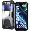 FOSSIBOT F106 Pro Smartphone Robuste 6.58" 15Go + 256Go 48MP 12000mAh IP68 Android 14 Téléphone Haut-parleur 110dB Double SIM 4G