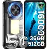 OUKITEL WP56 Smartphone 5G Robuste 36Go + 512 Go 16000mAh 6.8 Haut-par...