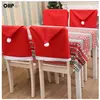 OHP 6 x Housse dossier chaise forme chapeau père noël - décoration de ...
