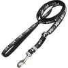 Laisse réglable Hurtta Bare, gris foncé pour chien - L 120-180 x l 2 c...