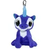Lumo Stars peluche mini licorne velours velours avec clip 85 cm bleu