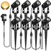 LANGRAY Spots led Extérieur, 3W Lampes Jardin Blanc Chaud 3000K 1440LM...
