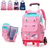 LARGEIGHT Cartable Fille RouletteSac Scolaire Roulette Monter des Escaliers Garcon Sac cole Cartable pour Quotidien couleurs multipl CARTABLE