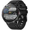 RUMOCOVO® montre connectée pour hommes, avec appels Bluetooth, grande batterie de 600 mAh, écran couleur QQ3 BLACK