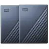 Western Digital WD My Passport for Mac Type-C 2 To Bleu - Lot de 2