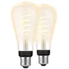 Philips Hue Filament White Ambiance Edison XL Lot de 2