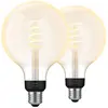 Philips Hue Filament White Ambiance Globe XL Lot de 2