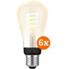 Philips Hue Filament White Ambiance Edison Lot de 6