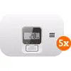 ELRO Blue Line Détecteur de Monoxyde de Carbone (10 ans) Lot de 5