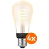 Philips Hue Ampoule à Filament White Ambiance Edison E27 Lot de 4