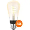 Philips Hue Ampoule à Filament White Ambiance Edison E27 Lot de 5