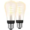 Philips Hue Ampoule à Filament White Ambiance Edison E27 Lot de 2